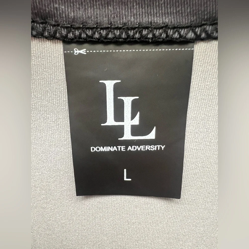 Lyftlyfe- Mens‎ Large Tank Top, surface pilling, Black/Grey/White - Picture 6 of 7